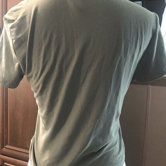 no boundaries size large green scrunched crop top - Picture 2 of 13